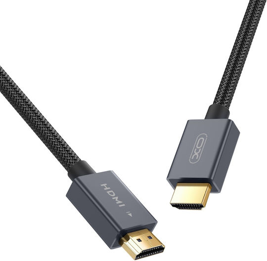 XO HDMI 2.1 Ultra High Speed 48Gbps 4K 120Hz HDR VRR Braided Cable HDMI Male - HDMI Male 5m Black