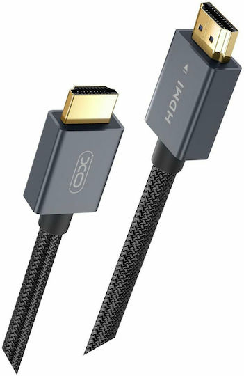XO HDMI 2.1 Ultra High Speed 48Gbps 4K 120Hz HDR VRR Braided Cable HDMI Male - HDMI Male Length 3m Colour Black