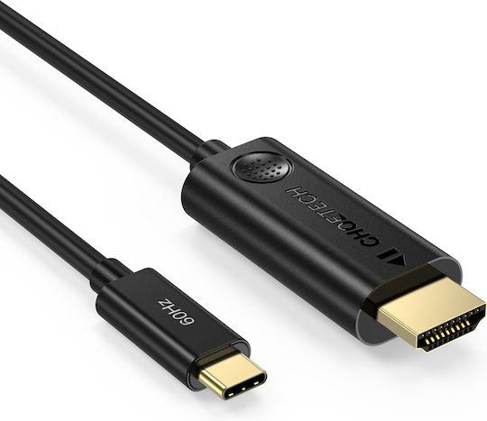 Choetech CH0019 HDMI 2.0 Premium High Speed 4K 60Hz HDR Kabel HDMI-Stecker - USB-C-Stecker 1.8m Schwarz