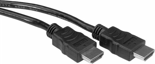 Roline HDMI 1.4 High Speed 1080p 120Hz Cable HDMI male - HDMI male 5m Μαύρο