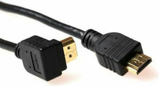 Intronics Angle (90°) Cable HDMI male - HDMI male 2m Μαύρο