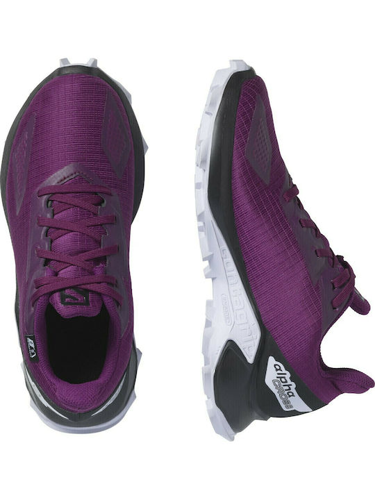 Alphacross Blast Waterproof Kids Sports Shoes Running with Laces Purple