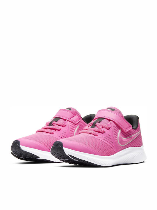 Stern Läufer Star Runner 2 Kinder Sportschuhe Laufen mit Bügel- und Schleifenverschluss Pink Glow / Photon Dust / Black / White