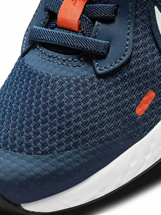 Revolution 5 Kids Running Shoes Midnight Navy / White / Orange