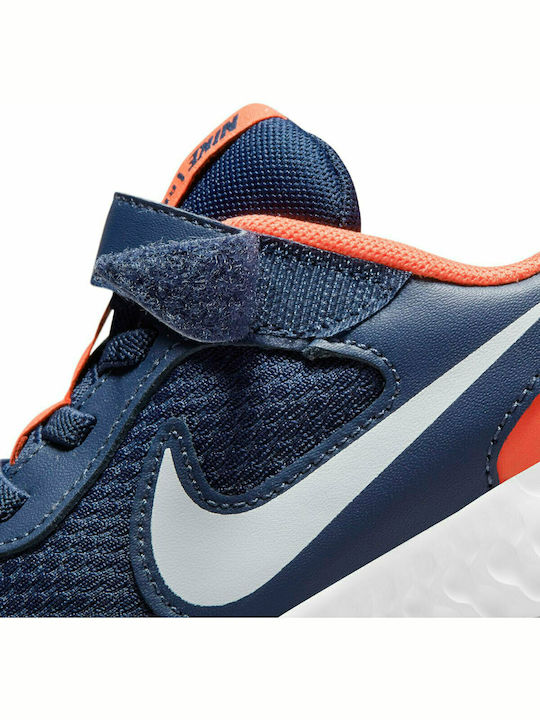 Revolution 5 Kids Running Shoes Midnight Navy / White / Orange