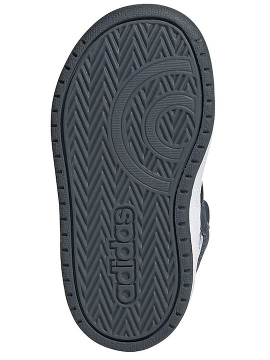 Hoops Hoops Mid 2.0 K Kids Sports Shoes Basketball with Hoop & Loop Closure Legacy Blue / Sky Tint / Tactile Blue