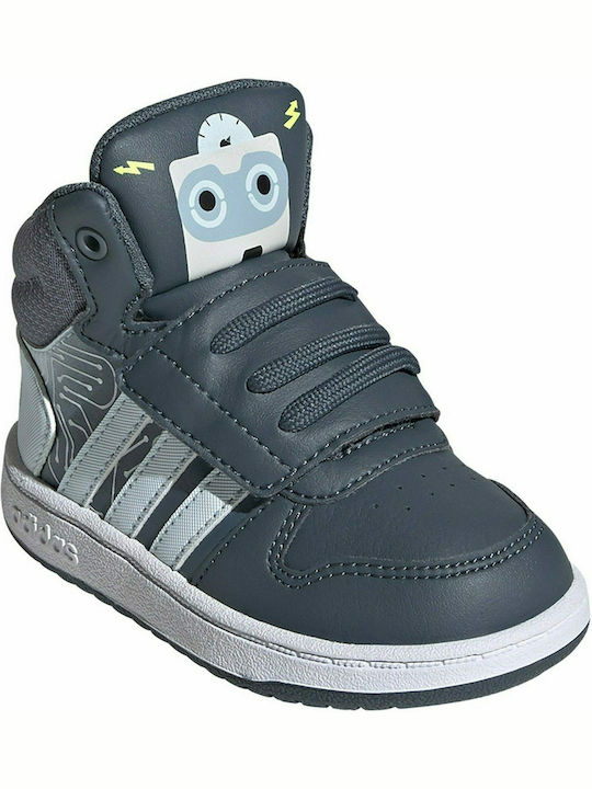 Hoops Hoops Mid 2.0 K Kids Sports Shoes Basketball with Hoop & Loop Closure Legacy Blue / Sky Tint / Tactile Blue