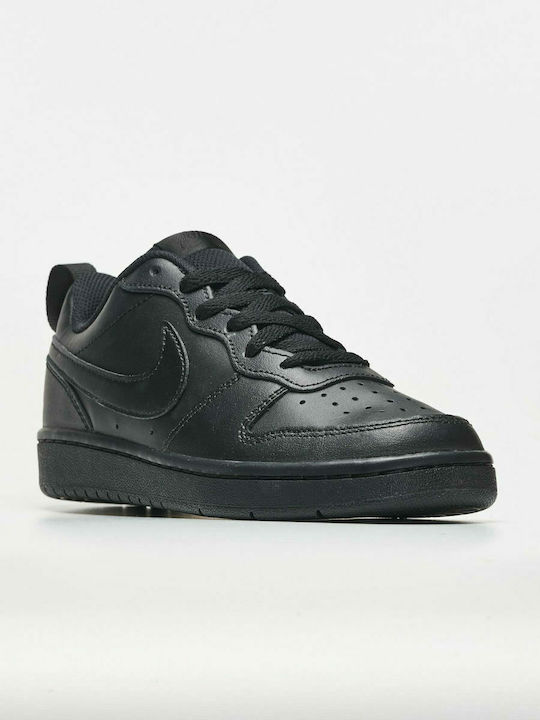Court Borough Low 2 GS Kids Sports Shoes Basketball with Laces Black