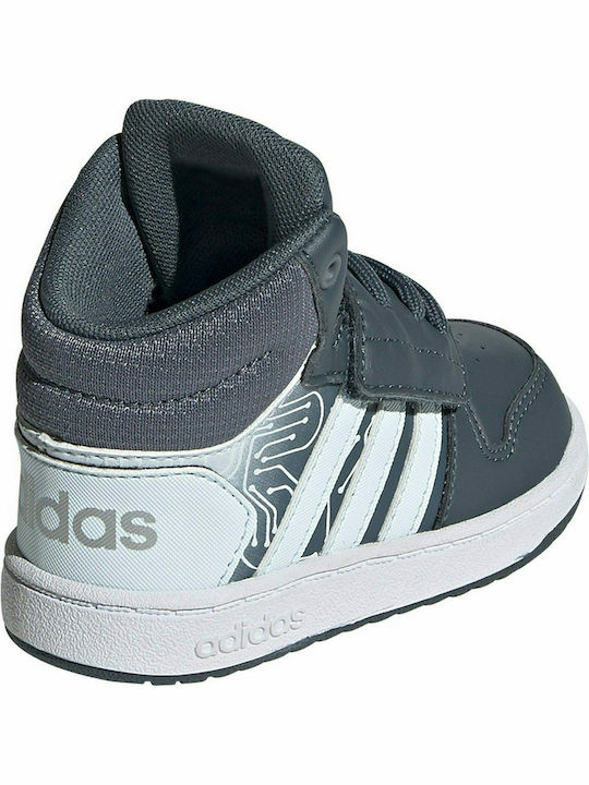 Hoops Hoops Mid 2.0 K Kids Sports Shoes Basketball with Hoop & Loop Closure Legacy Blue / Sky Tint / Tactile Blue