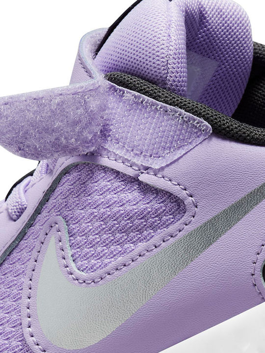 Kids Sports Shoes Running Revolution 5 Lilac / Metallic Silver / Dark Smoke Grey