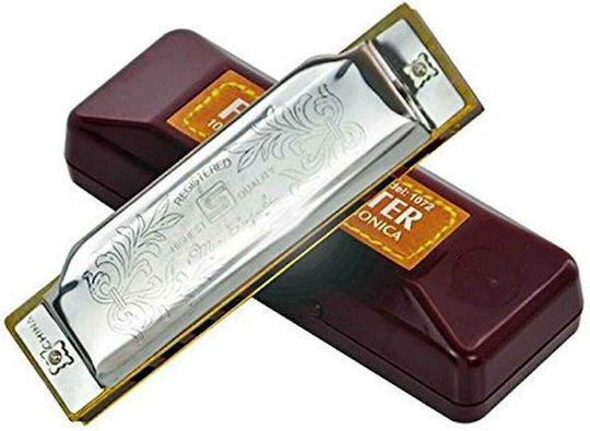 Suzuki Diatonisch Mundharmonika Folkmaster Harmonica Tonart D (Re) Major