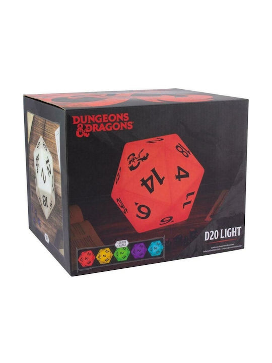 Paladone Παιδικό Διακοσμητικό Φωτιστικό Dungeons & Dragons με Εναλλαγές Χρωματισμών Λευκό 12x12cm
