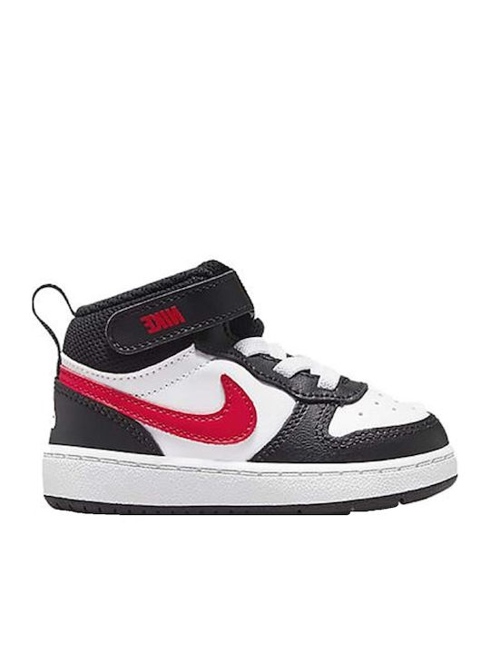 Court Borough 2 Αθλητικά Παιδικά Παπούτσια με Σκρατς White / University Red