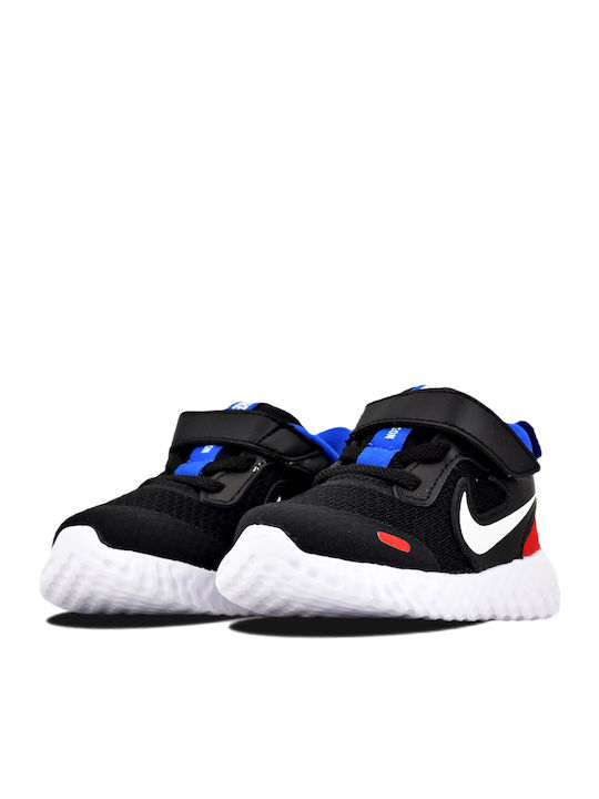 Revolution Revolution 5 Kids Sports Shoes Running with Hoop & Loop Closure Black / White / University Red