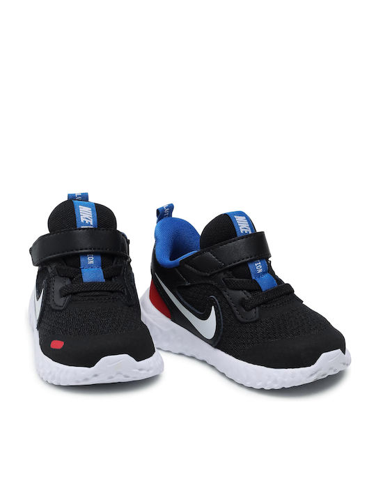 Revolution Revolution 5 Kids Sports Shoes Running with Hoop & Loop Closure Black / White / University Red