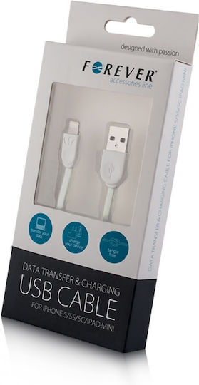 Forever USB-A to Lightning Cable White 1m