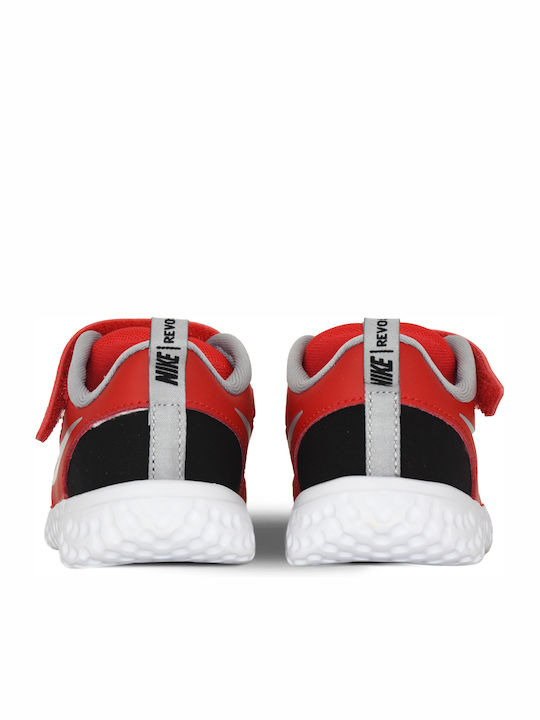 Revolution Revolution 5 Kids Sports Shoes Running with Hoop & Loop Closure University Red / Light Smoke Grey / Black / White