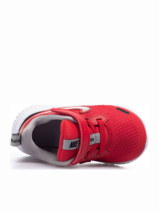Revolution Revolution 5 Kids Sports Shoes Running with Hoop & Loop Closure University Red / Light Smoke Grey / Black / White