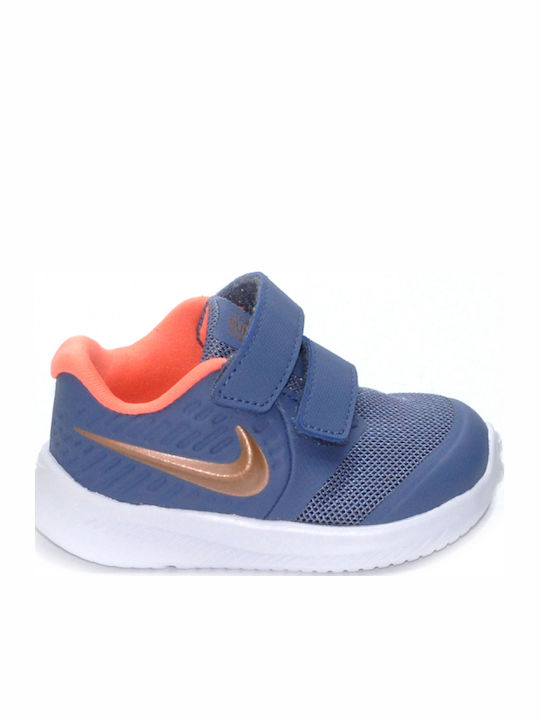 Star Runner Star Runner 2 Kids Sports Shoes Running with Hoop & Loop Closure World Indigo / Metallic Red Bronze