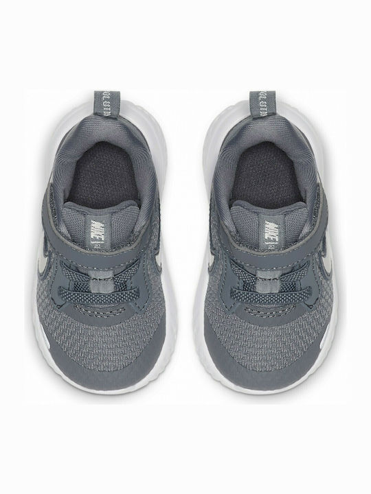 Revolution Revolution 5 Kids Sports Shoes Running with Hoop & Loop Closure Cool Grey / Pure Platinum