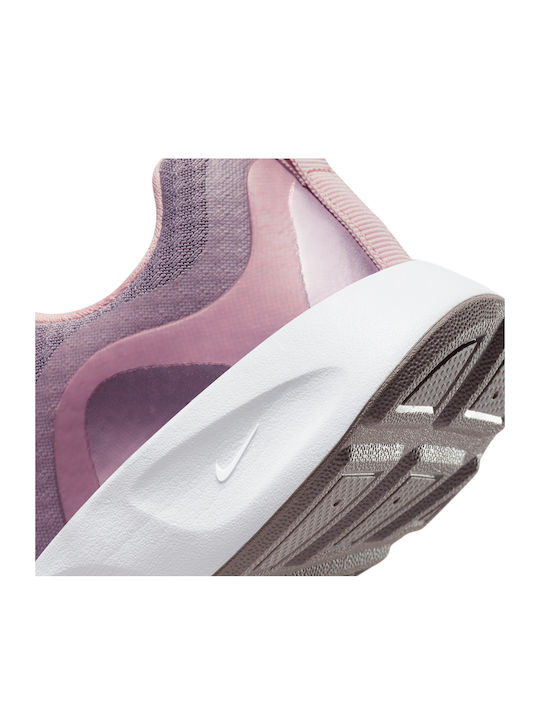Kids Sports Shoes Running with Hoop & Loop Closure Pink