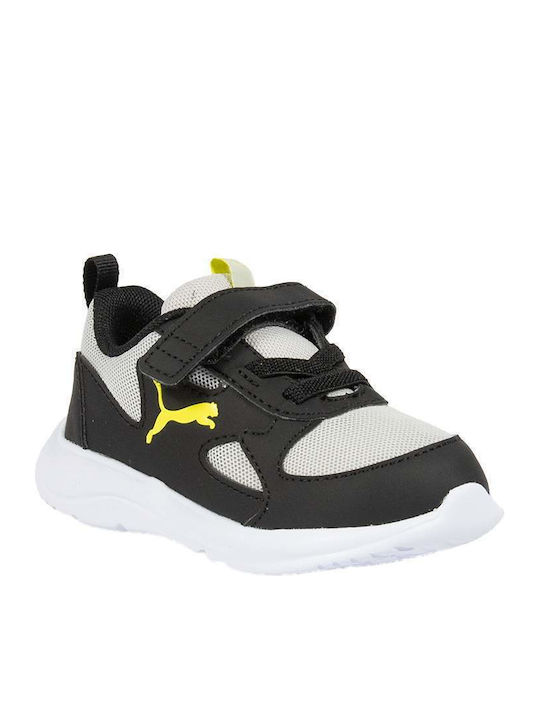 Fun Racer Kids Sports Shoes Running with Hoop & Loop Closure Gray