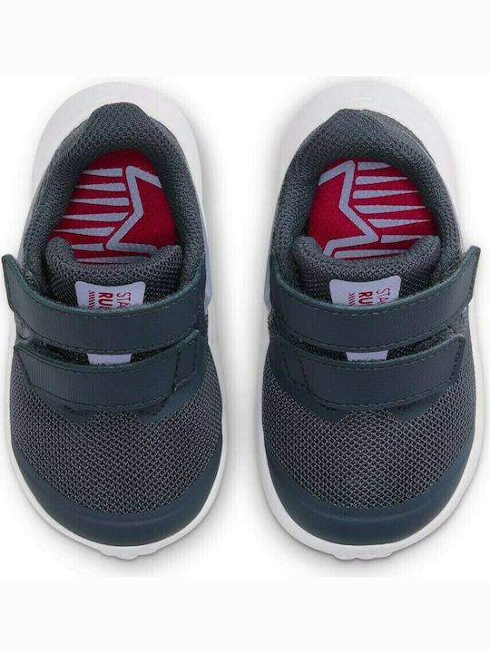 Star Runner 2 TDV Kids Sports Shoes Running with Hoop & Loop Closure Thunder Blue / Purple Pulse / Fireberry