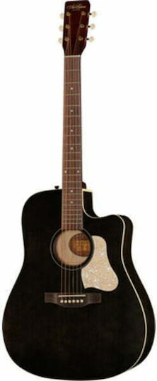 Art & Lutherie Semi-Acoustic Guitar Americana Cutaway Faded Black Q1T Cutaway Black
