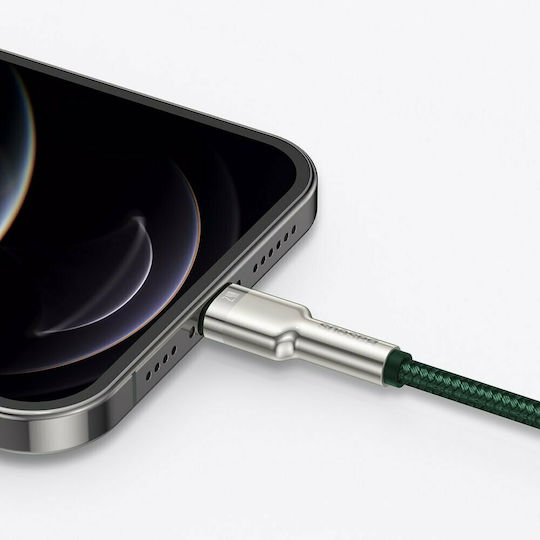 Baseus Braided USB to Lightning Cable Πράσινο 1m (CALJK-A06)