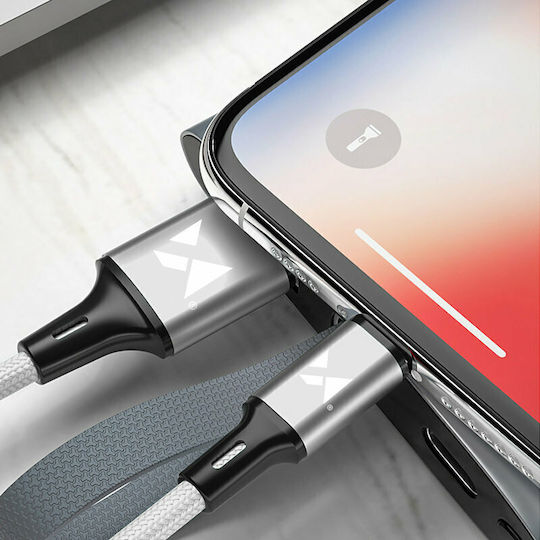 Wozinsky Geflochten USB-A zu Lightning Kabel Weiß 1m (WUC-L1W)