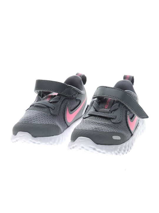 Revolution Revolution 5 Kids Sports Shoes Running with Hoop & Loop Closure Gray