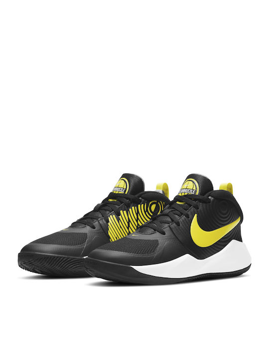Hustle Team Hustle D 9 Kids Sports Shoes Basketball with Laces Black