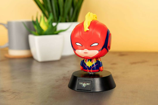 Paladone Led Παιδικό Διακοσμητικό Φωτιστικό Captain Marvel Πολύχρωμο 10εκ.