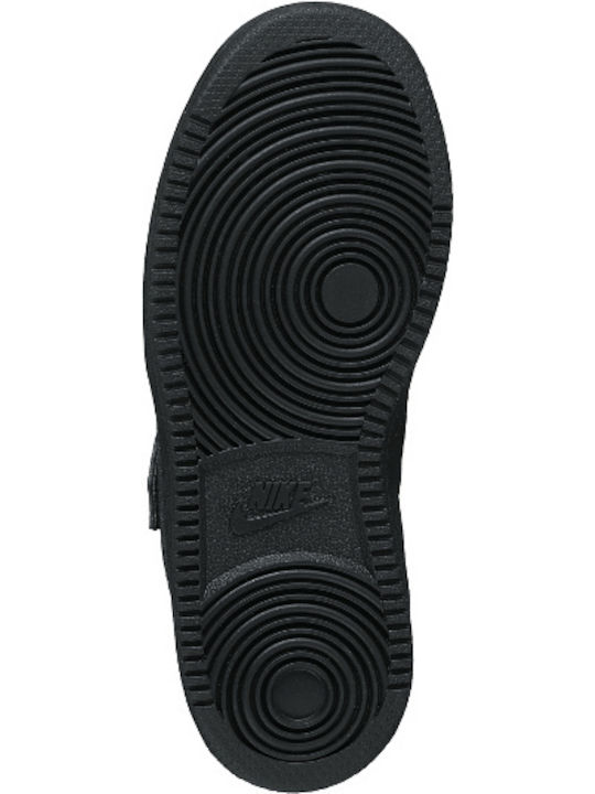 Court Court Borough PSV Kids Sports Shoes Basketball with Hoop & Loop Closure Black