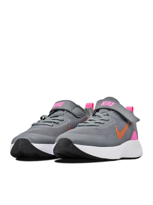 Wearallday Детски Спортни Обувки Running с Велкро Сиви