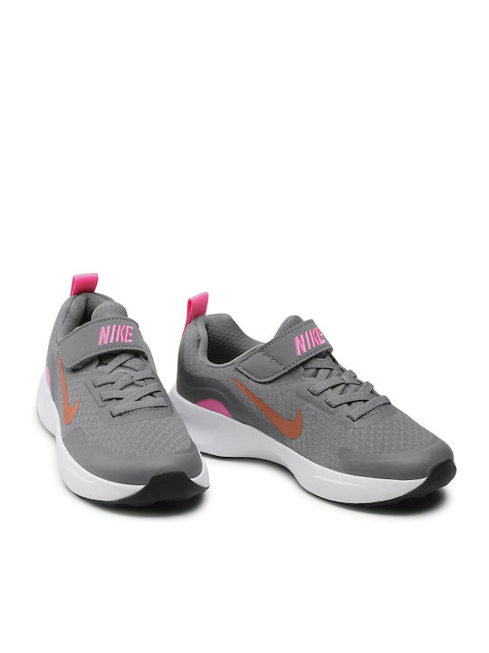 Wearallday Детски Спортни Обувки Running с Велкро Сиви