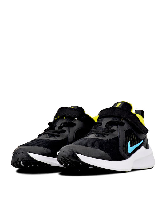 Downshifter Downshifter 10 Kids Sports Shoes Running with Hoop & Loop Closure Black / Chlorine Blue