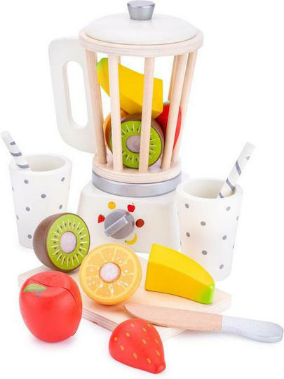 New Classic Toys Blender Cu Fructe Din Lemn Pentru 3+ Ani 19 Bucăți