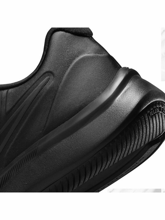 Star Runner Star Runner 3 Kids Sports Shoes Running with Laces Dark Smoke Grey / Black