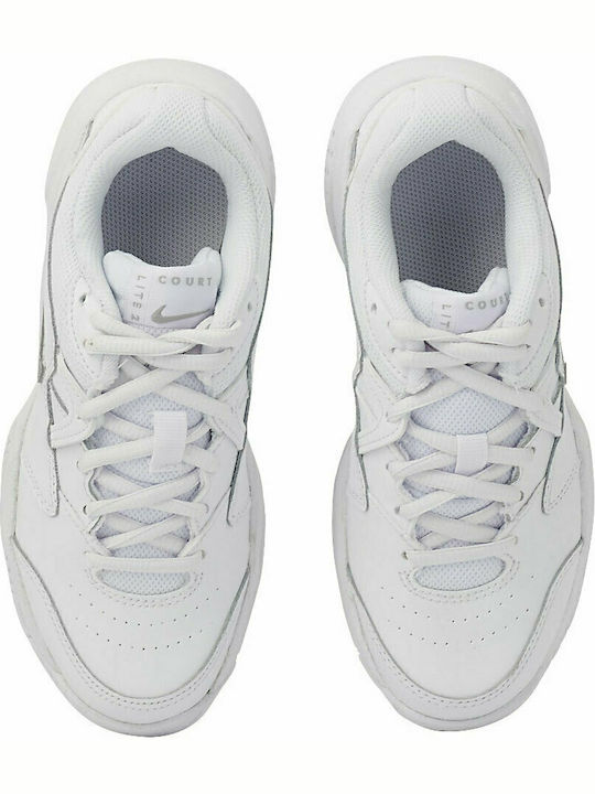 Court Court Lite 2 Kids Sports Shoes Tennis with Laces White