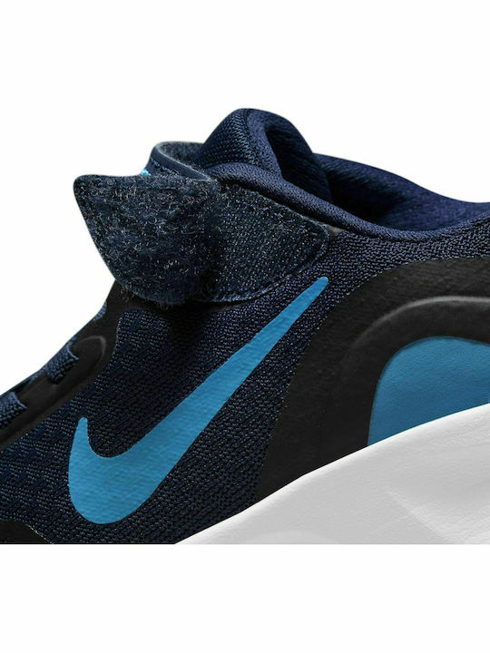 Wearallday PSV Kids Sports Shoes Running with Hoop & Loop Closure Navy Blue