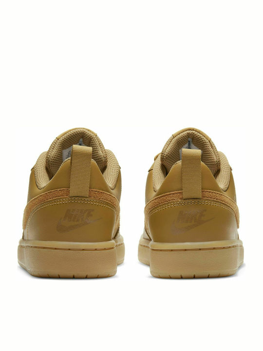 Court Borough Low 2 GS Jr Kids Basketball Shoes with Laces Brown