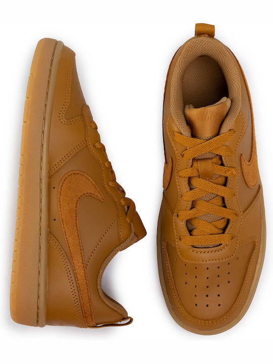 Court Borough Low 2 GS Jr Kids Basketball Shoes with Laces Brown