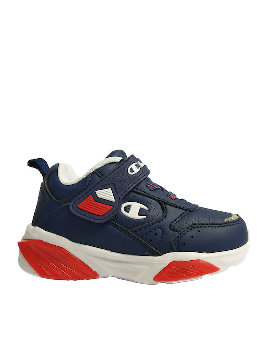 Wave Παιδικά Sneakers με Σκρατς & Φωτάκια Μπλε