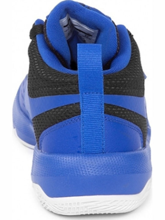 Team Hustle D 8 GS Kids Sports Shoes Basketball with Laces Game Royal Black