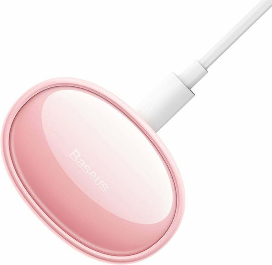 Baseus Bowie E2 In-ear Bluetooth Handsfree Ακουστικά με Θήκη Φόρτισης Ροζ