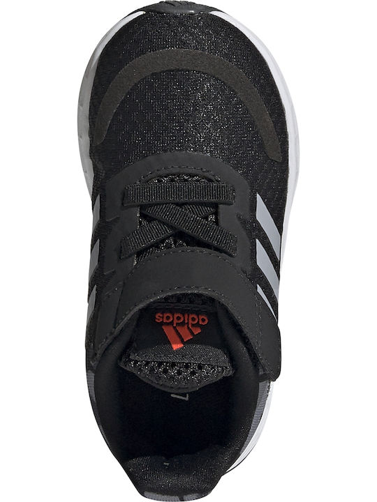 Duramo Duramo SL I Kids Sports Shoes Running with Hoop & Loop Closure Core Black / Halo Silver / Solar Red