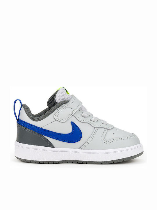 Court Borough Low 2 Kinder Sportschuhe mit Bügel- und Schleifenverschluss Graue