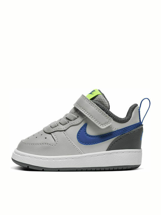 Court Borough Low 2 Kinder Sportschuhe mit Bügel- und Schleifenverschluss Graue