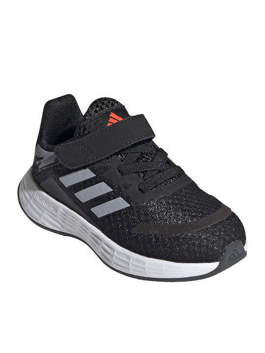 Duramo Duramo SL I Kids Sports Shoes Running with Hoop & Loop Closure Core Black / Halo Silver / Solar Red